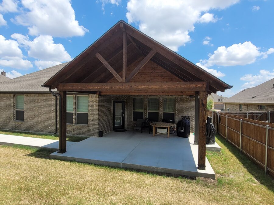 Custom pavilion built by Texas Patios Plus in south DFW